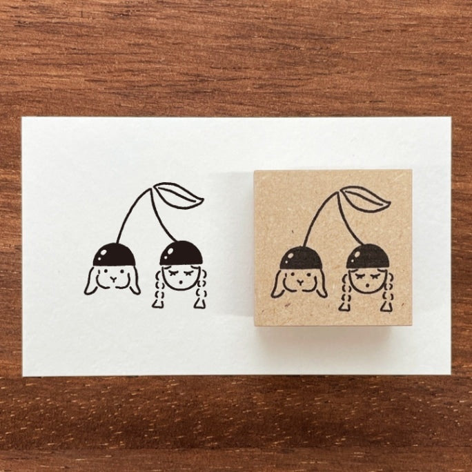 Stamp Marche May Marl-chan - Cherry Seasonal Illustration Stamp