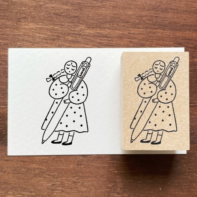 Stamp Marche Uni-Ball One Marl-chan Illustration Stamp