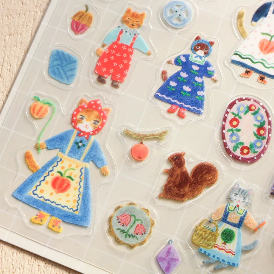 Aiko Fukawa Sticker Cats and Buttons