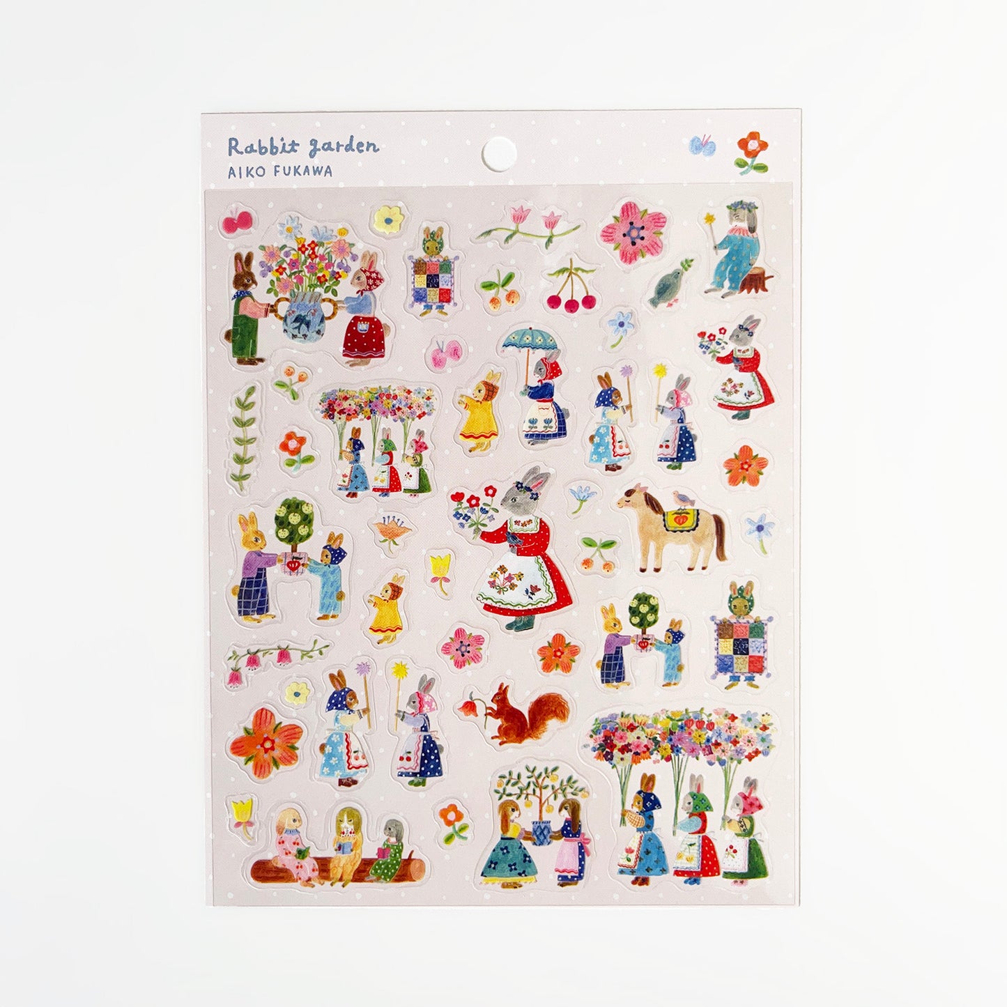 Aiko Fukawa Sticker Rabbit garden