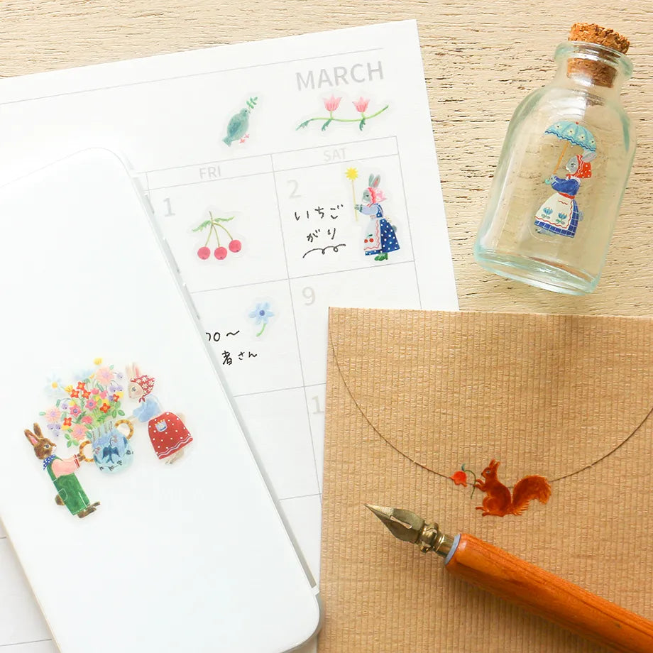 Aiko Fukawa Sticker Rabbit garden