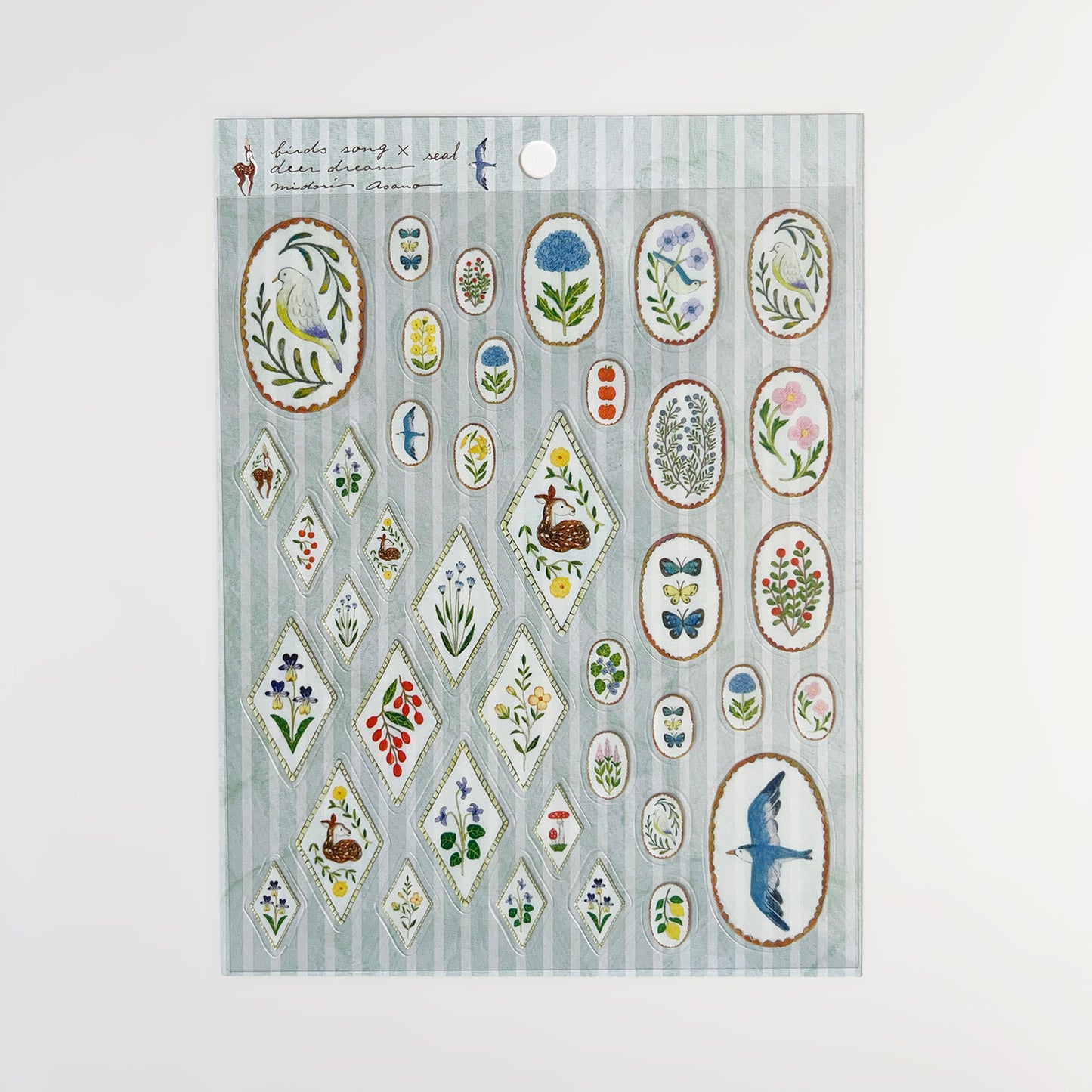 Midori Asano Sticker Birds Song x Deer Dream