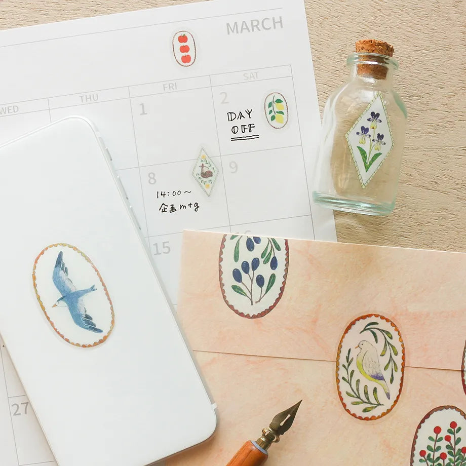 Midori Asano Sticker Birds Song x Deer Dream