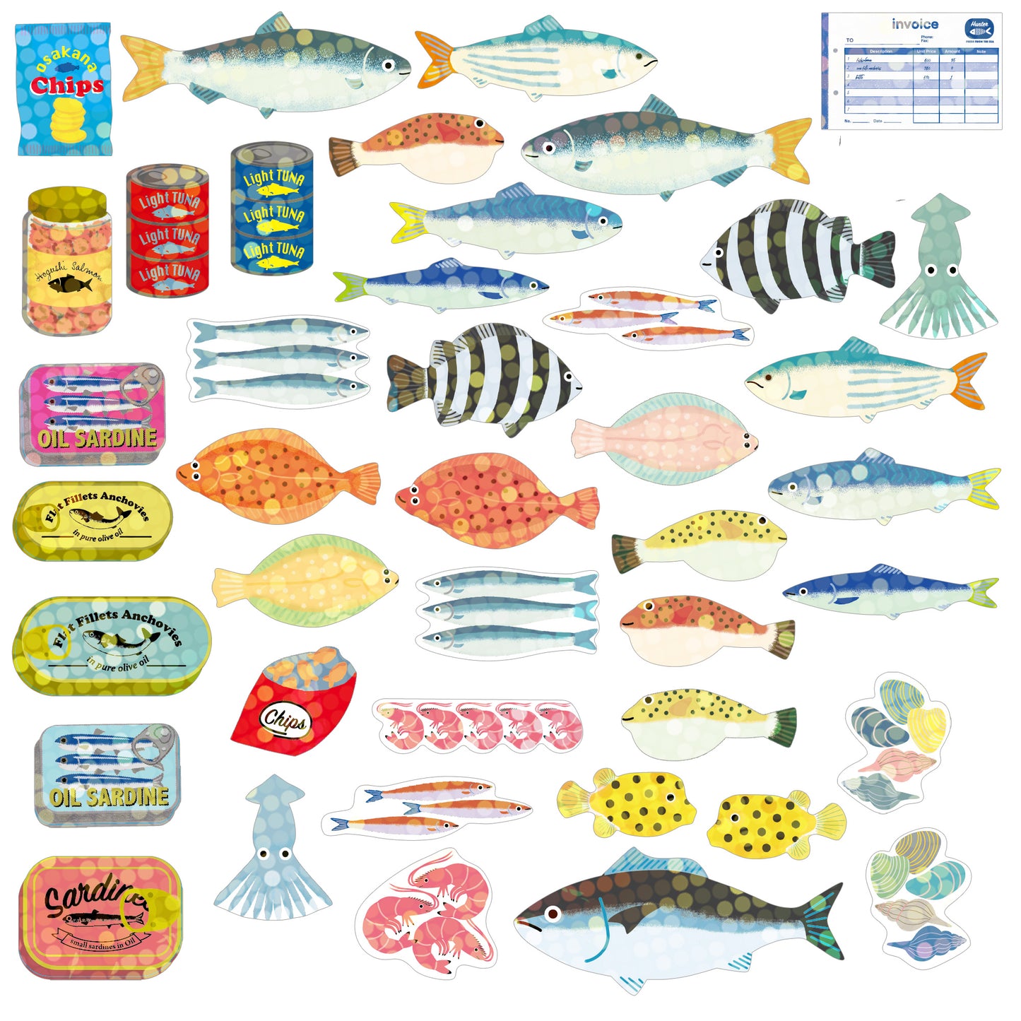 Haco Seal - Boxed Flake Sticker - FISH