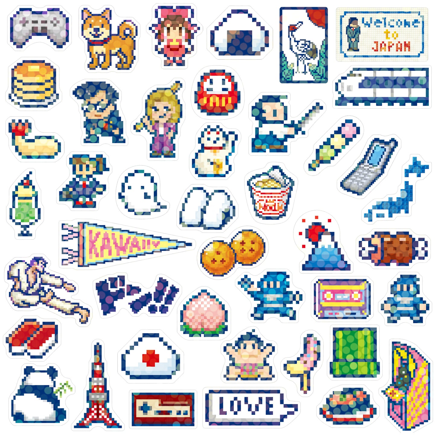 Haco Seal - Boxed Flake Sticker - JAPAN