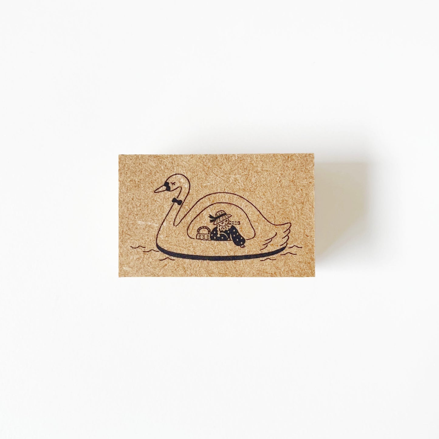 Stamp Marche Marl-chan - Swan Boat Illustration Stamp