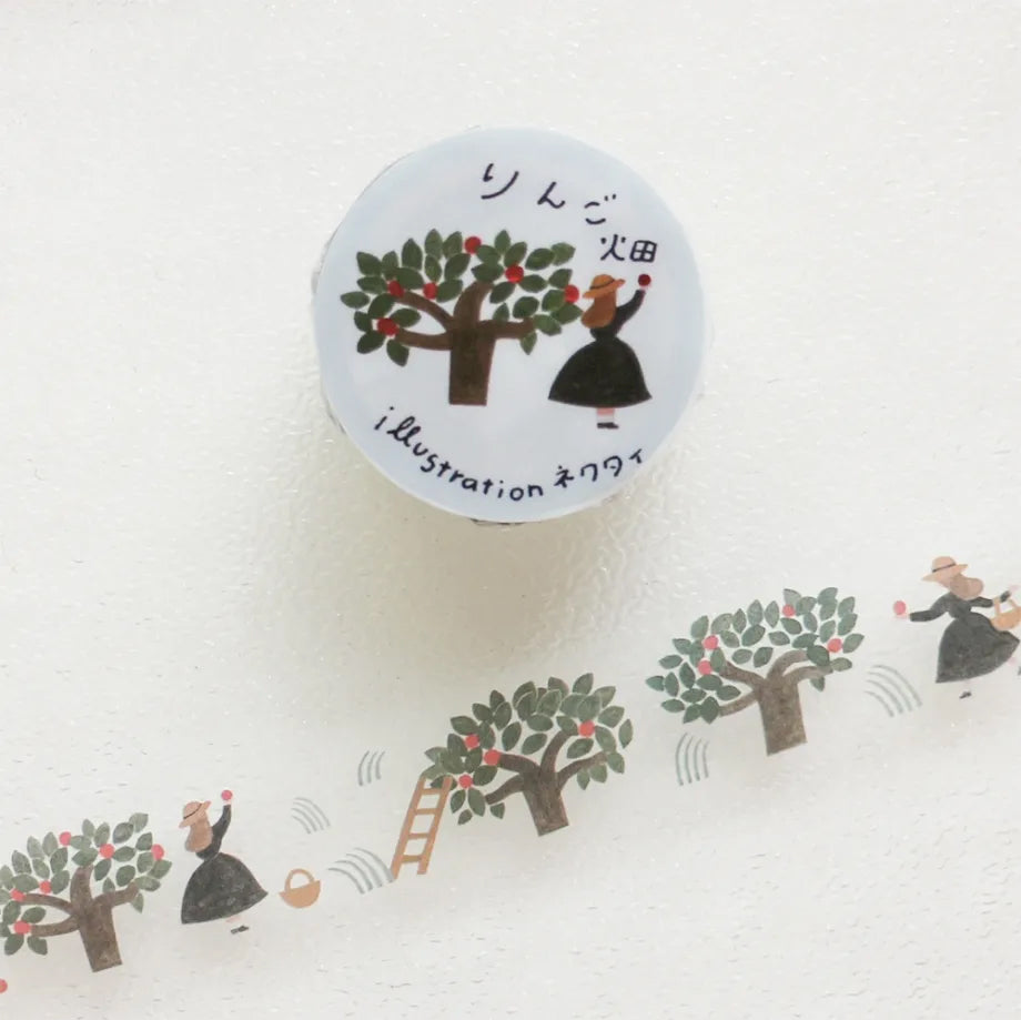 necktie Clear Masking Tape Apple Orchard