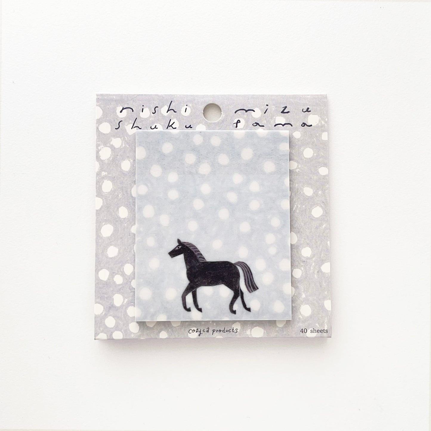 Nishi Shuku Tracing Paper Sticky Notes Mizutama (polka dots)