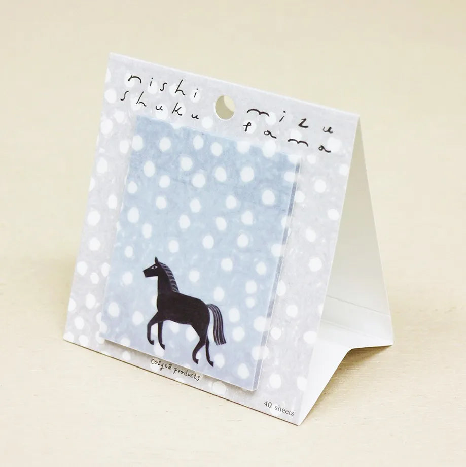 Nishi Shuku Tracing Paper Sticky Notes Mizutama (polka dots)