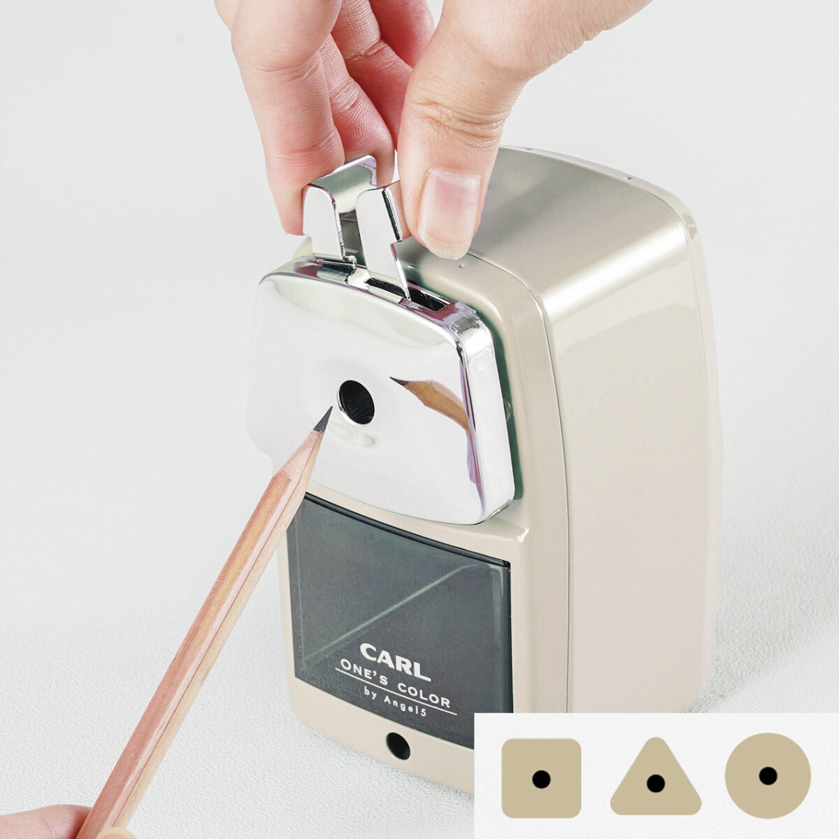 Pencil sharpener Angel 5 premium 3 CREAM