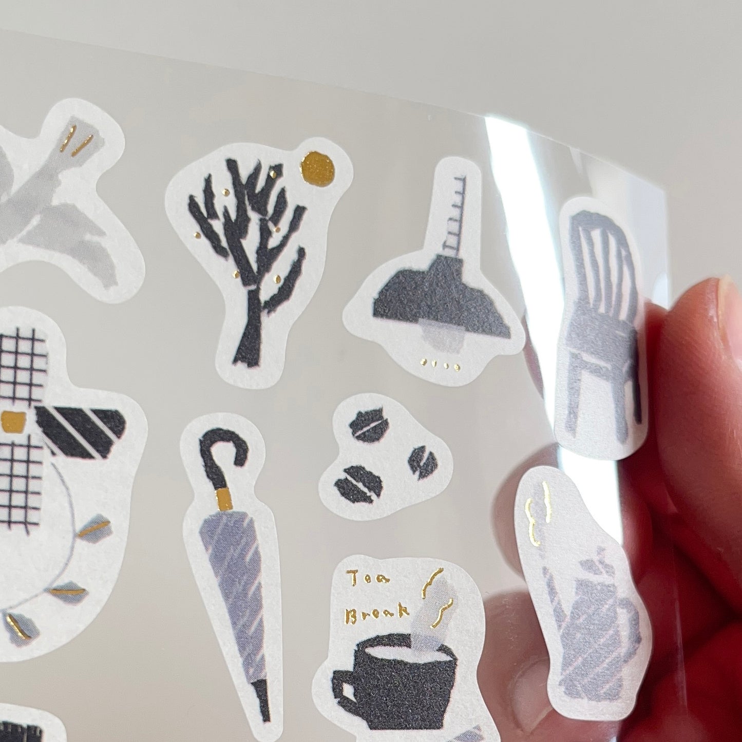 SAIEN × Miki Tamura Chigiri-e Masking Stickers Monochrome