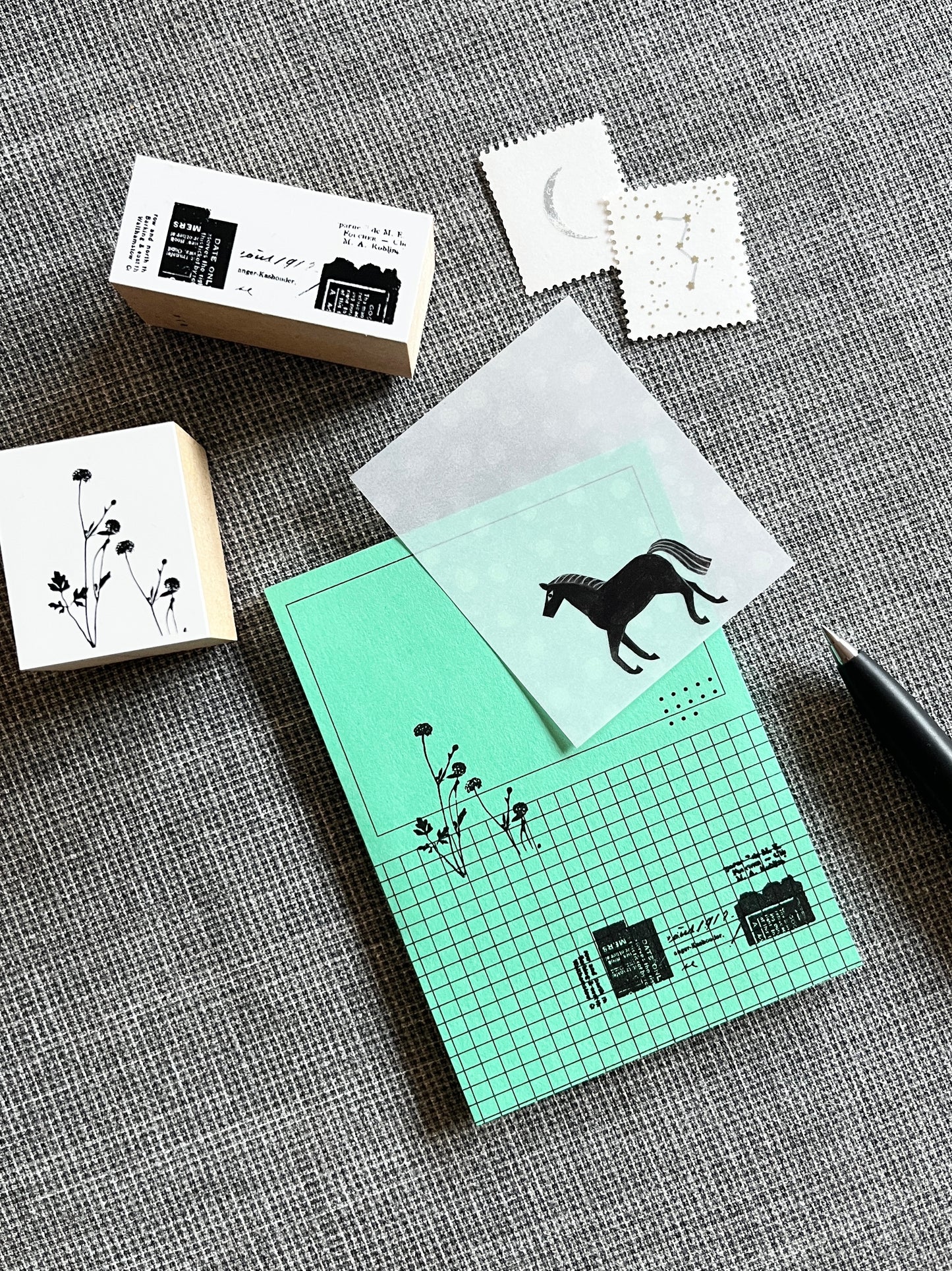 shharii Dot Memo Pad 01  Green