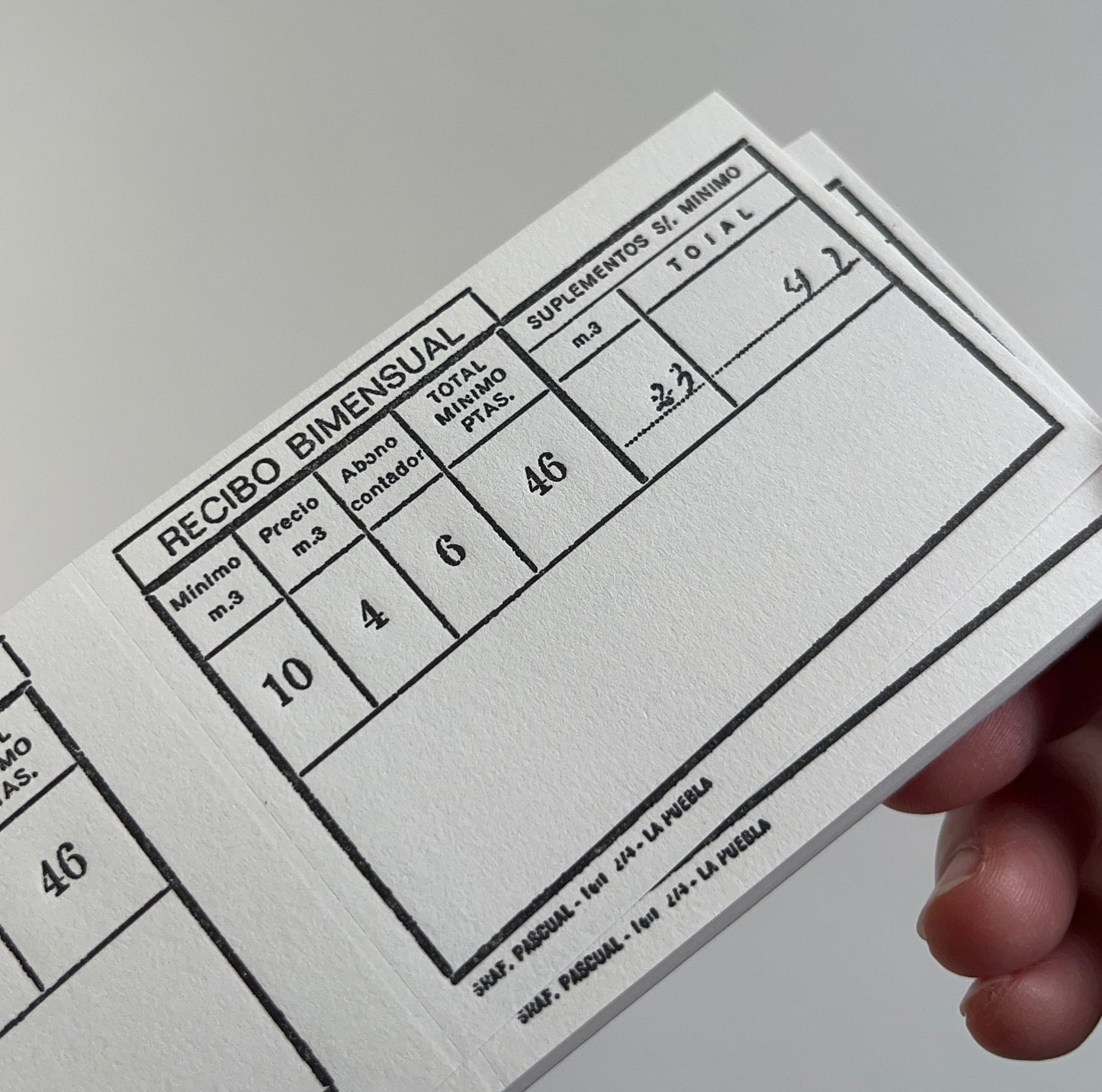 YOHAKU Letterpress Memo Journal