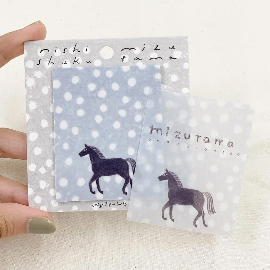 Nishi Shuku Tracing Paper Sticky Notes Mizutama (polka dots)